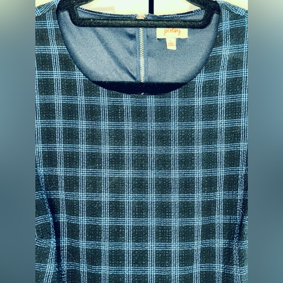 Pixley Girl’s plaid blue/blk tweed 2 pc dress sz small - Picture 8 of 9